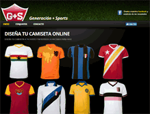 Tablet Screenshot of generacionsports.com